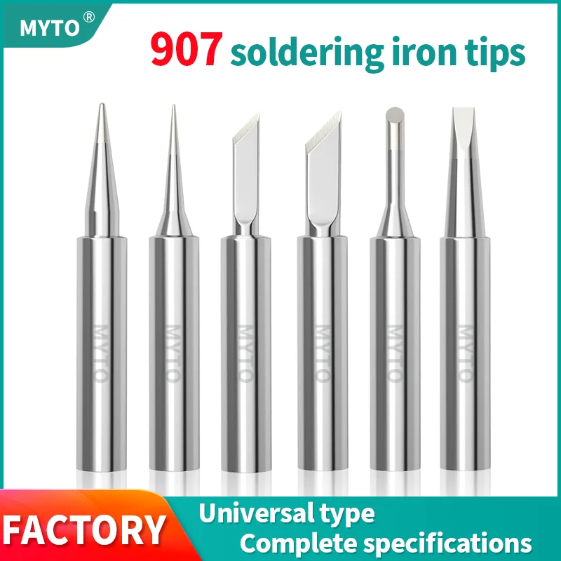 Soldering Iron Tips MYTO Superior GJ Universal 907 Soldering Iron Tips 60W Constant Temperature Internal Heating Welding head 907-K/SK/B/I/J/2.4D/5C
