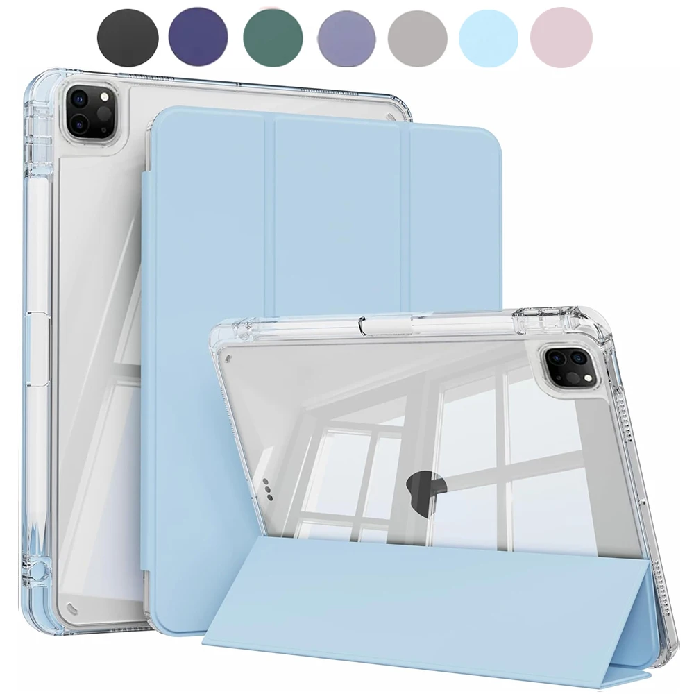 iPad Pro 11 Case with Pencil Holder and Shockproof Clear Design