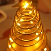 Christmas Lights Tree Fairy Lamp Artificial Tree Metal Spiral with Lighting Holiday for Bedroom, Living room Home Decoration 2