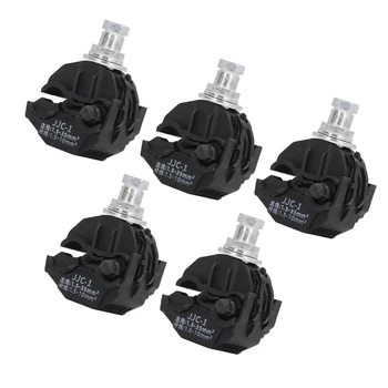 5 ชิ้นฉนวนกันความร้อนเจาะ Connector 1KV No Peeling Piercing Clamp แรงดันไฟฟ้าต่ําสูงสาย Splitter ฉนวนกันความร้อนเจาะ Connector 1