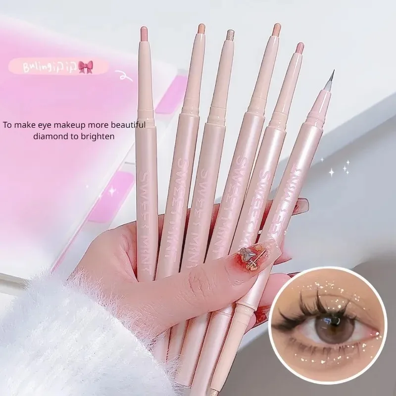 Makeup Pen Mulitfuntional Double Ended Lying Silkworm Eye Brightener makeup Stick Pencil Highlighter Makeup Pen Nude Liquid Contour Liner