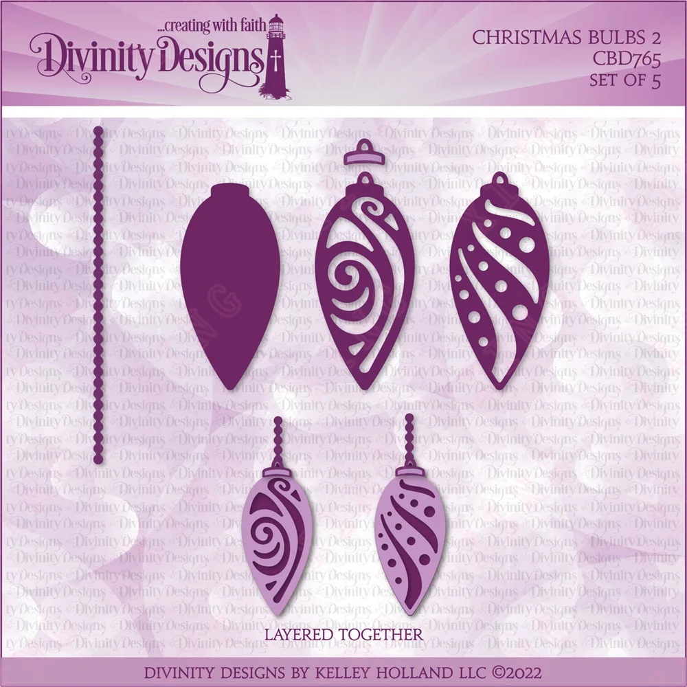 

Newest Metal Cutting Die Arrival Diy Handmade Craft Stencil Christmas Bulbs 2 Dies Scrapbook Diary Decoration Embossing Template