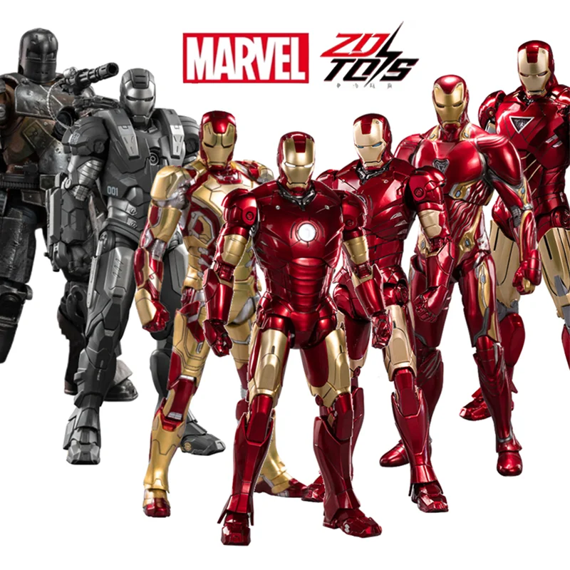 マーベル フィギュア5体セット ZD Toys Iron Man Series Joint Movable MK1 MK2 MK3 MK4 MK5