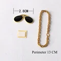 Glasses Gold Chain