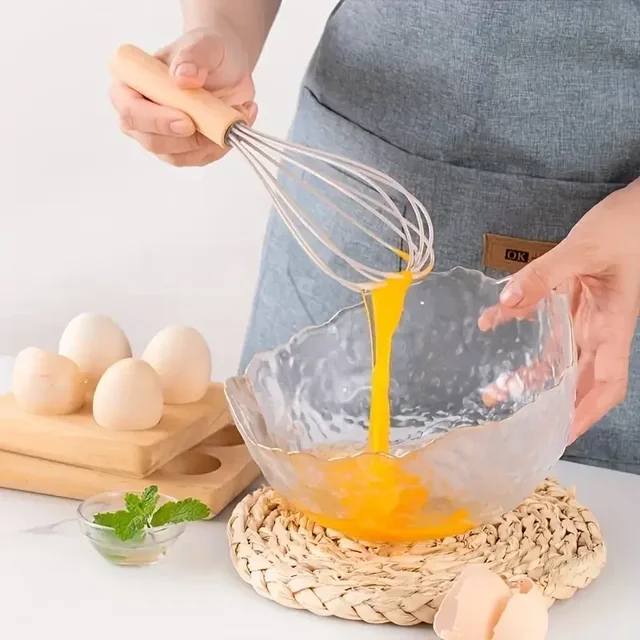 12pcs Set of Multi-color Silicone Wooden Handle Kitchenware Set Non Stick Pot Spatula and Spoon Cooking Utensils Heat resistant 4