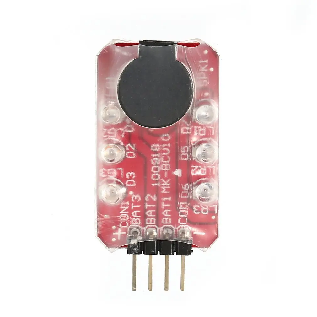 Low Lipo Battery LED Voltage Meter Tester Buzzer Alarm Indicator Single Loudspeaker for 2s 7.4v / 3s 11.1v lipo Battery