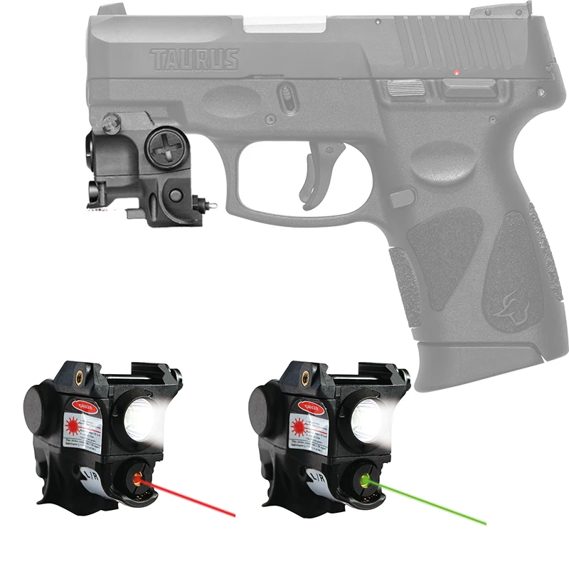 

Self Defense 9mm Pistol Green Laser Sight LED Flashlight Combo Subcompact Airsoft Weapon Guns Laser Light Sight Taurus G2c G3c