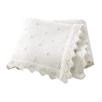 Knit Cotton Baby Blanket 1