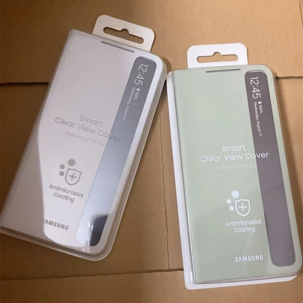 Samsung Galaxy S21 Fe Clear Case Window Smart View Clear Flip