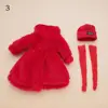 30CM Doll Clothes Suit Fashion Tops Fur Overcoat Knitted Miniature Hat Colorful Lace Stocking For for 1/6 BJD Dolls Accessories 4