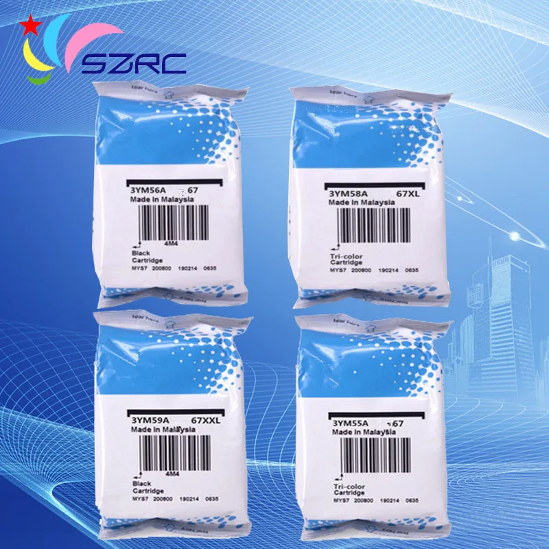 

Original New 3YM56A 3YM55A 3YM59A 3YM58A 67 Ink Cartridge For HP 1255 2732 2752 2755 4140 4152 4155 4158 6020 6052 Printer
