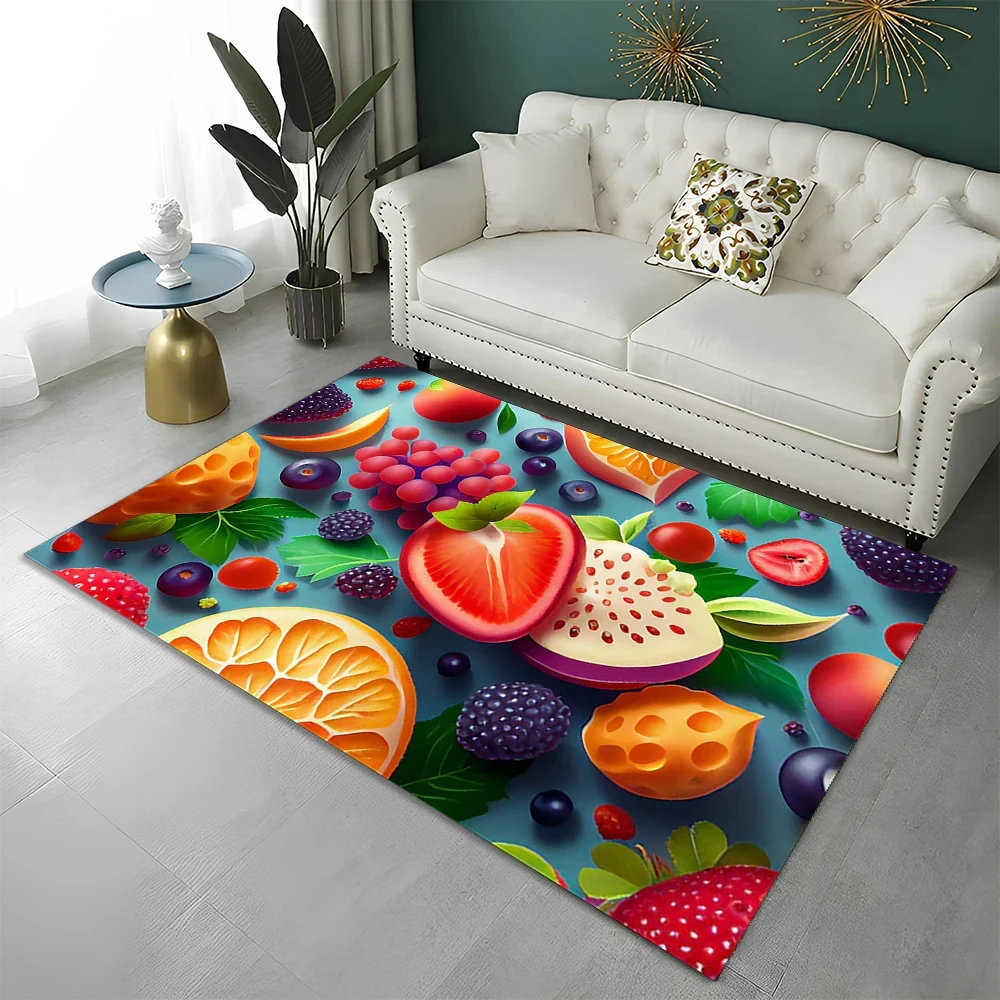 

3D Мультяшные летние милые фотообои для дома, гостиной, спальни, дивана, кухни, Декор, детский коврик, нескользящий напольный коврик