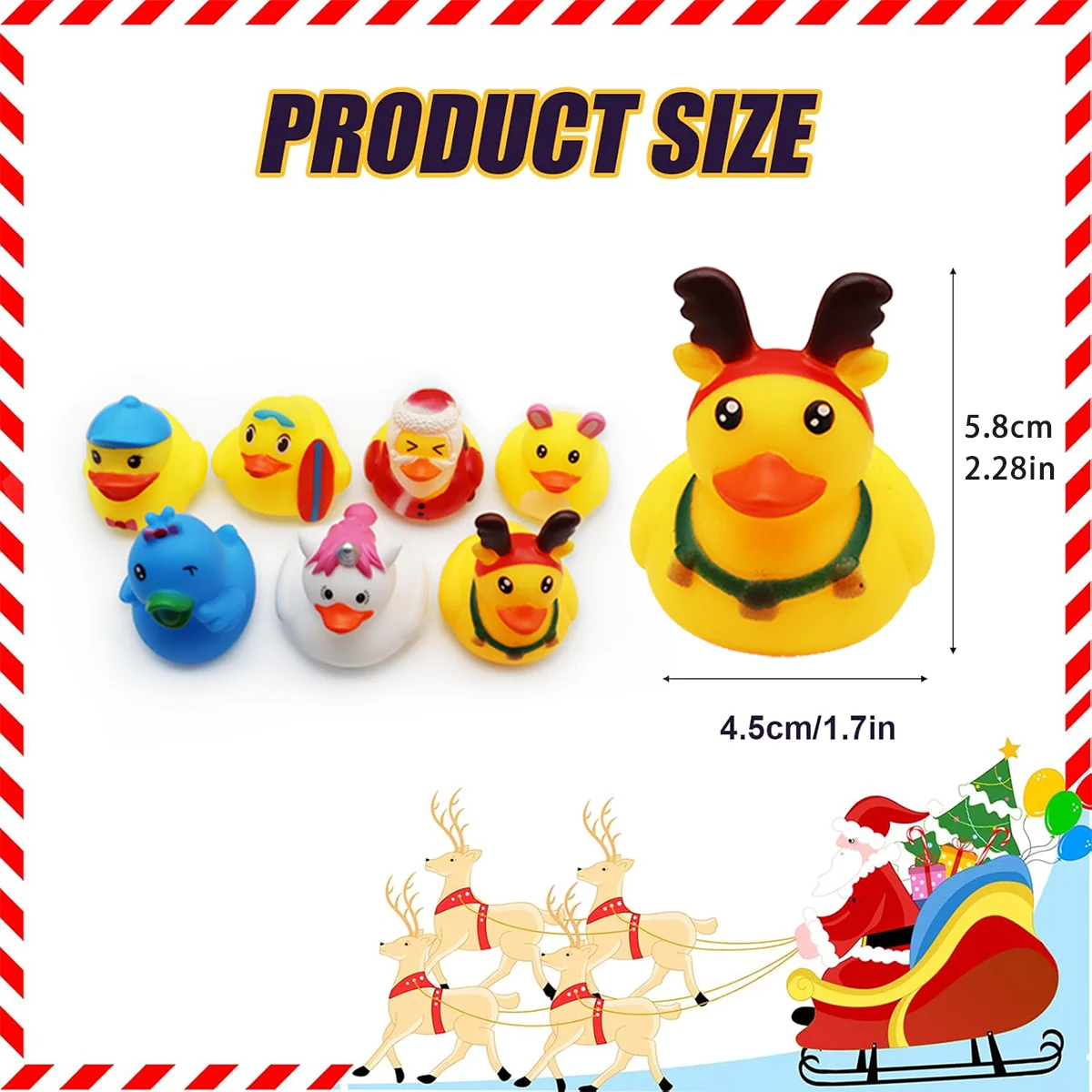 Fun Rubber Duck Swimming Pool Bathroom Toy, Floating Toy, Suitable for Swimming Pools and Beaches, Suitable for Birthday Gifts