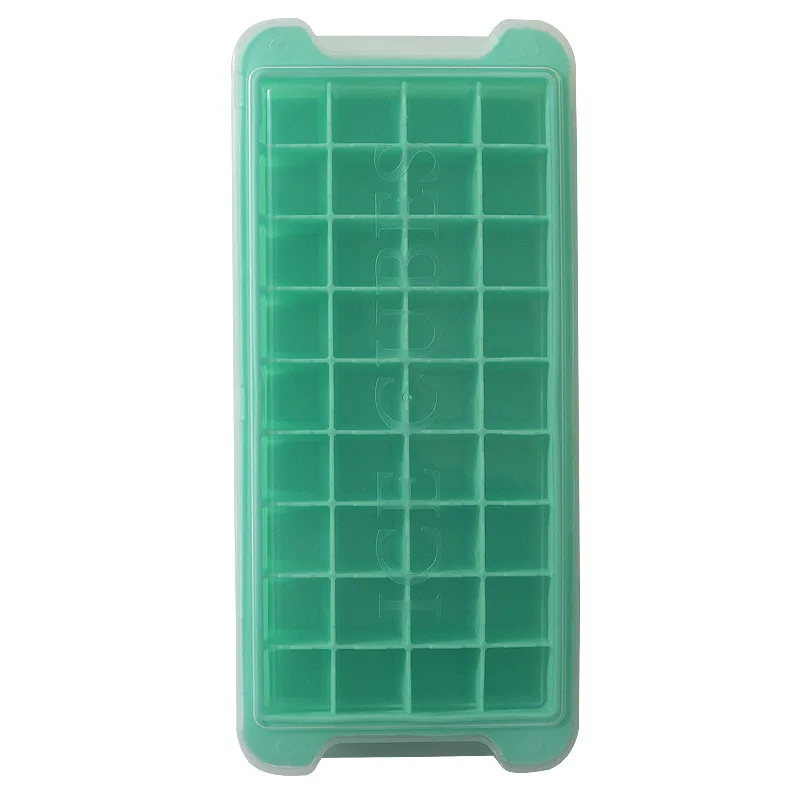 Stackable Silicone 36-Ice Cube Trays Set Spill-Resistant Removable Cover Flexible Durable Ice cube mold household Ice trays