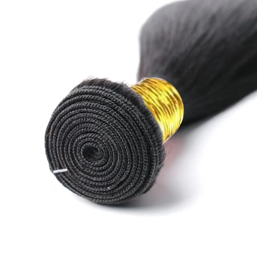 Human Hair Bundles Bundles Straight Human Hair Weave Remy Extension Natural Black 1/3/4 Pcs 10-40 Inches