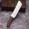 WPKOPYA(USA) Upgraded and thickened DC53 multi-functional Full Tang Chai knife + leather sheath, outdoor camping tool knife 3