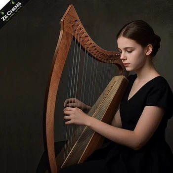 Solid Wood Harp 19 Strings Portable Arpa Beginner Traditional Lyres Adult String Instrument Professional Musical Instruments