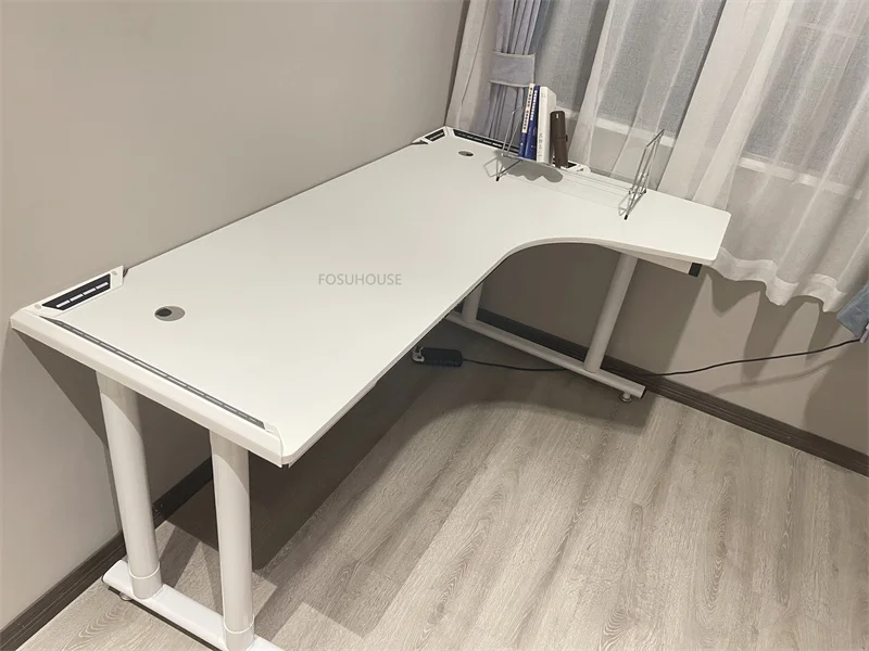 Description Picture 4 of itemModern Carbon Fiber desktop computer desks Upscale Household mesa gamer Esports Gaming table bedroom corner Gaming table