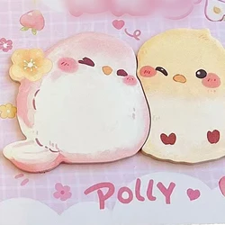 Cute Cartoon Animal Sticky Notes - Memo Pad Page Markers for Home, School, and Office (Sticky Note - Polly)