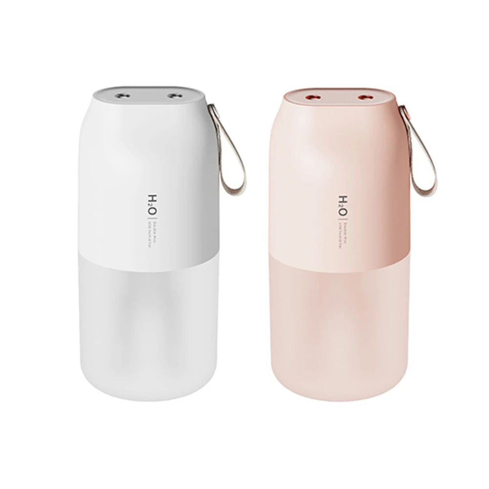 Double Spray Humidifier USB Charging Mist Maker with LED Light Aroma Diffuser