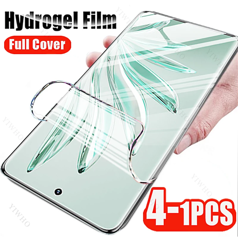 

4-1pcs for Huawei Honor 90 80 60 70 Lite Pro Plus + SE GT Screen Protectors Full Cover Hydrogel Film for Honor X50 X50i X40 X40i