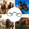 Horse Snaffle Bit D Ring Mouth Bit Roller With Copper Single Joint Horse Bit D-Ring Snaffle Bits For Equestrian Supplies 5