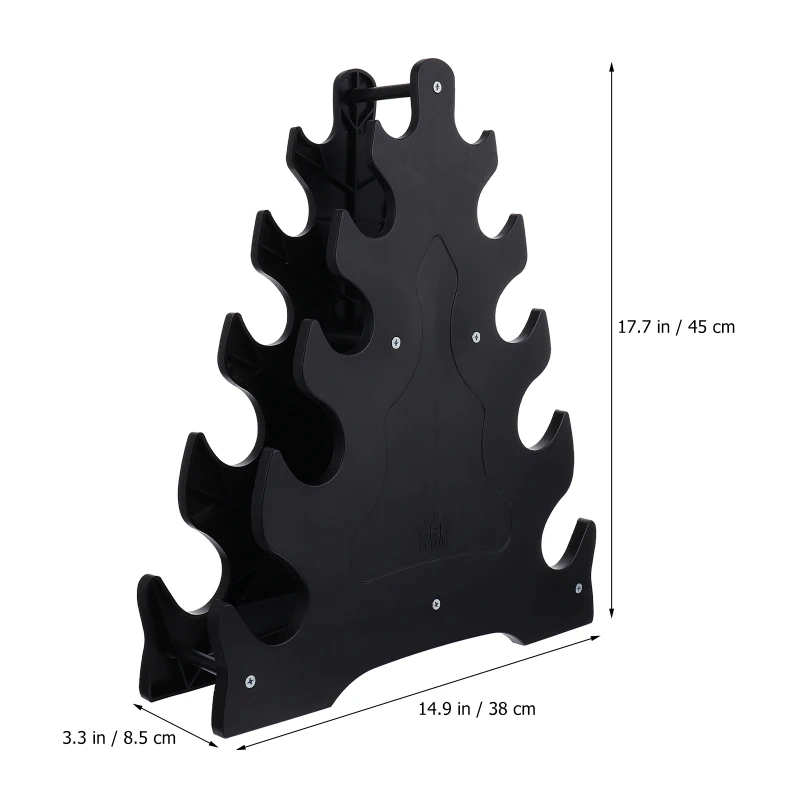 Description Picture 6 of itemStrength Training Dumbbell Racks Adjustable Shelving Brackets Triangle Shaped Stand Gym Equipment Black Dumbbell Storage Stand