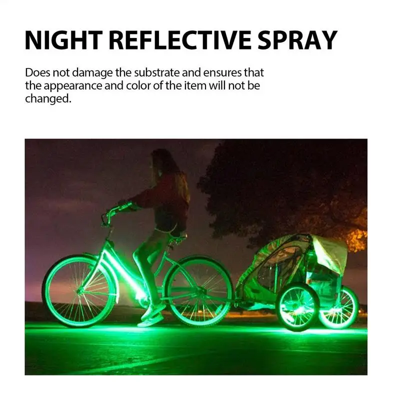 100ml Reflective Spray Paint Fabric Luminous Spray Paint Reflective Spray Bike Skateboard Canvas Wood Fabric Glowing Paint Spray