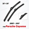 Wiper LHD Front Wiper Blades For Porsche Cayenne 2007 - 2017 Windshield Windscreen Clean Window Car Rain Brushes 26"+26" 1