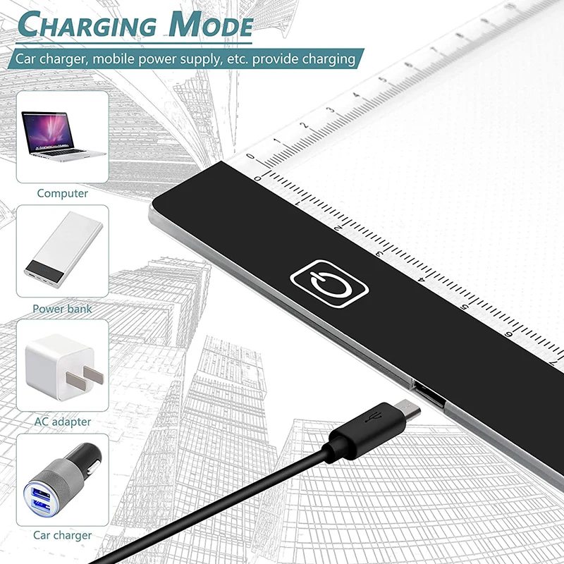 A4 ultra thin LED Drawing Digital Graphics Pad USB LED Light pad drawing tablet Electronic Art Painting - Image 4