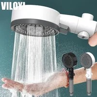 10 Modes High-Pressure Filtered Shower Head One Key Stop Water Bathroom Handheld Showerhead Portable Shower Nozzle Accessories 2