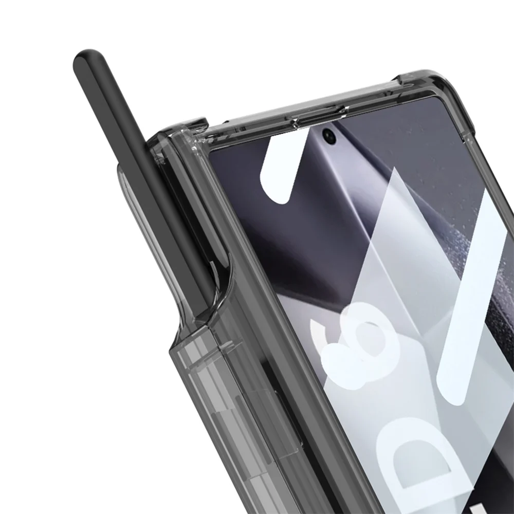 Transparent MagSafe Case with Airbag Hinge Protection and S Pen Holder
