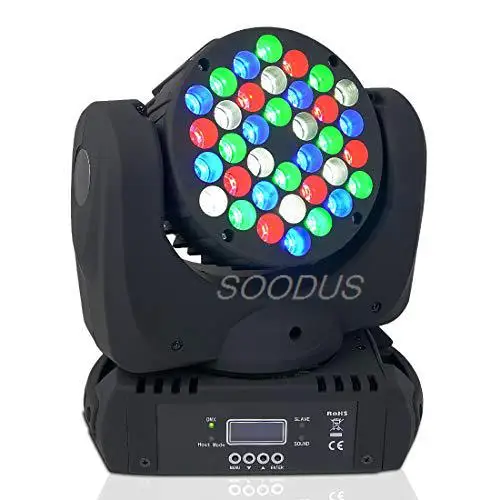 

Lights 36x3W Stage Led RGBW Light Moving Head DJ Lights Projectors Sound Activated For Dj Event KTV Disco Party Show Audience