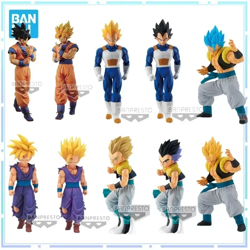 In Magazzino Bandai Original Banpresto Solid Edge Works Dragon Ball Vegeta Son Goku Son Gohan Gotenks Zamasu Figure Doll Model Toys