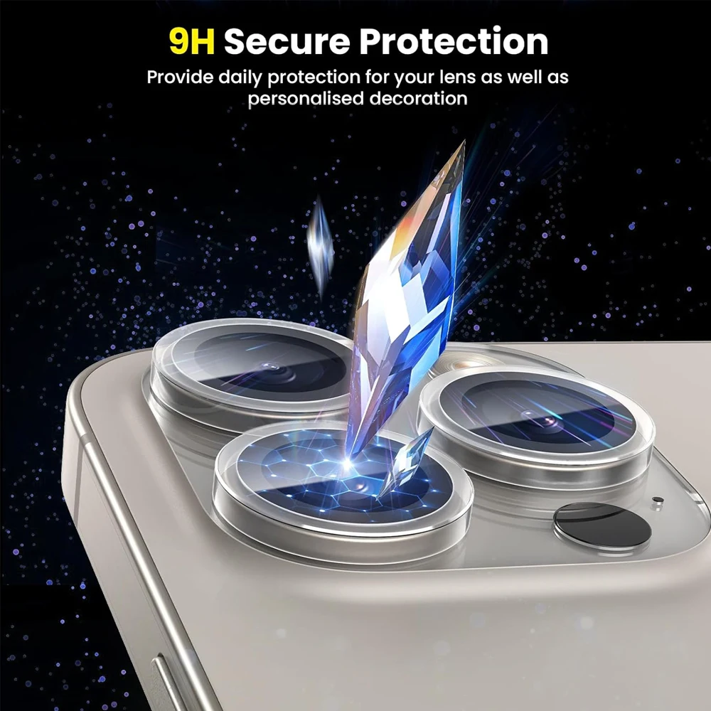 Camera Lens Protector Case iPhone16Pro 16 Pro Max Transparent Lens Tempered Glass