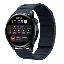 Magnetic Loop Silicone Watchband - 20mm Replacement Strap - MoonSwatch (Midnight blue)