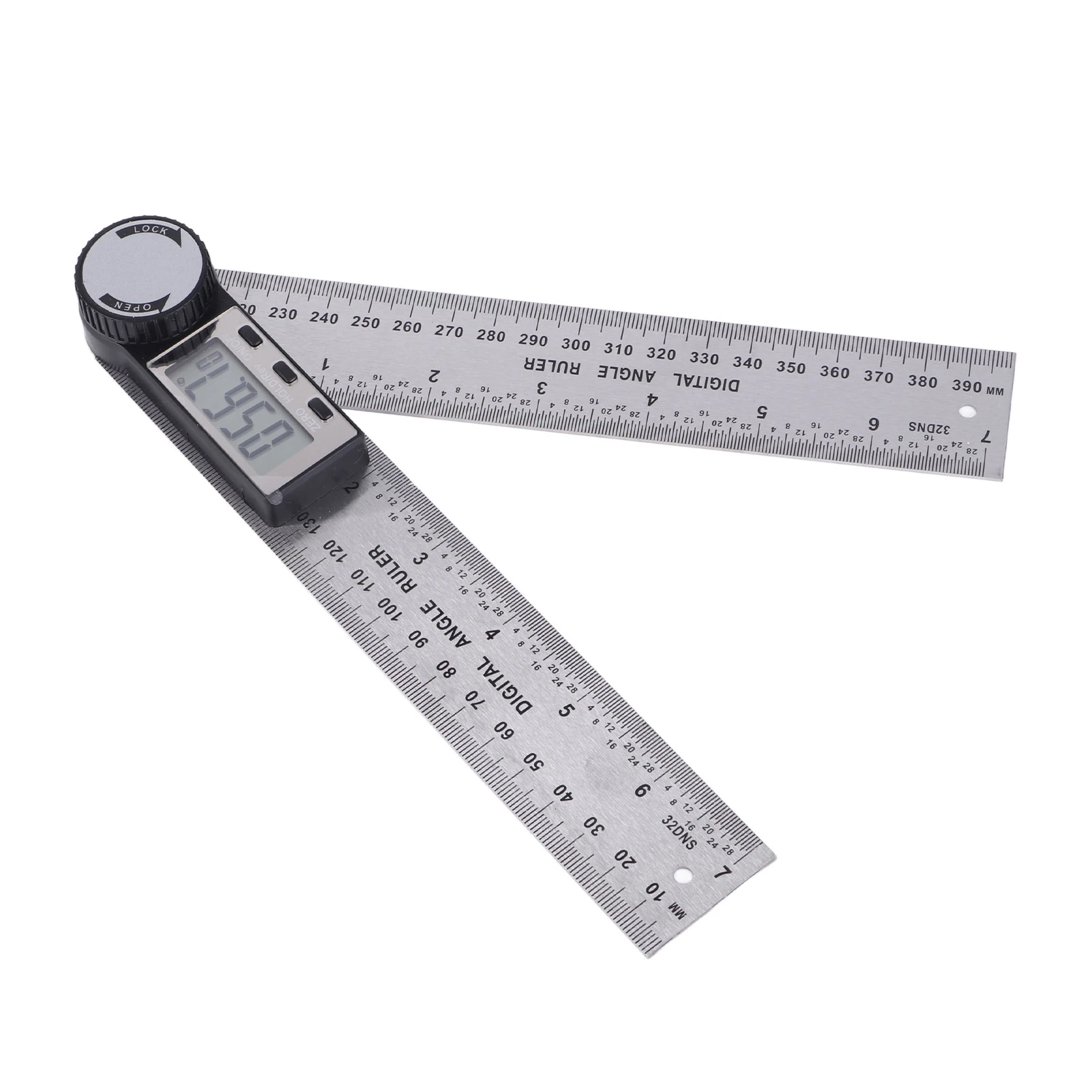 각도계 자 10?390mm 스테인레스 스틸 전자 각도기 디지털 각도계 각도 측정기 마이터 게이지 자