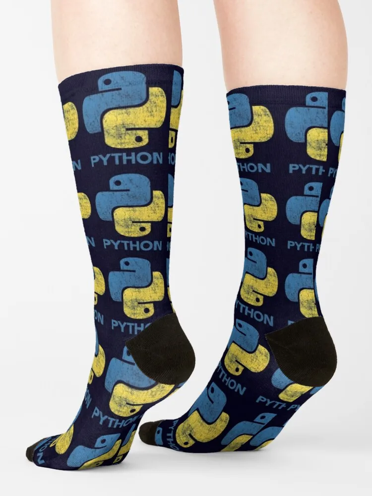 Retro Python Programmer Socks Man Gift Idea