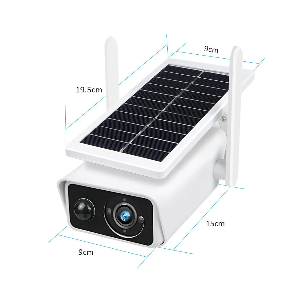 2MP 1080P Outdoor Courtyard Solar Energy Monitoring Wireless WiFi Remote High-definition Camera Intelligent Low-power Camera