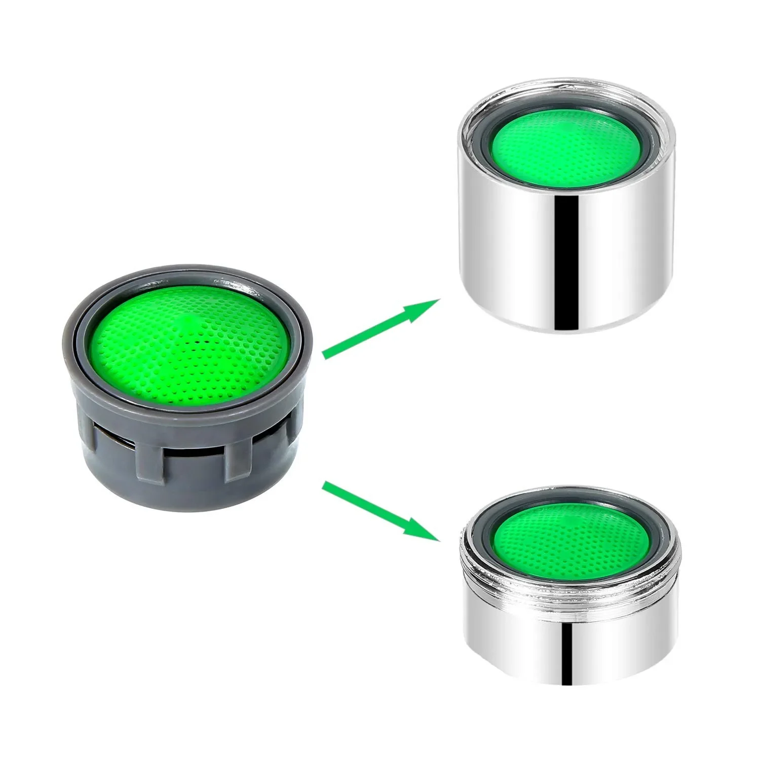 20Pcs Faucet Aerator ABS Plastic Water Saving Faucet Tap Aerator Replacement Parts 21mm Insert Sink Basin Tap Filter Faucet Aerator Faucet Water Filter Faucet Filter