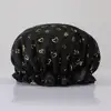 Double Layer Starry Sky Design Thick Waterproof Shower Cap Star Pattern Bathroom Hair Salon Supplies Bath Hat Bonnets for Women 3
