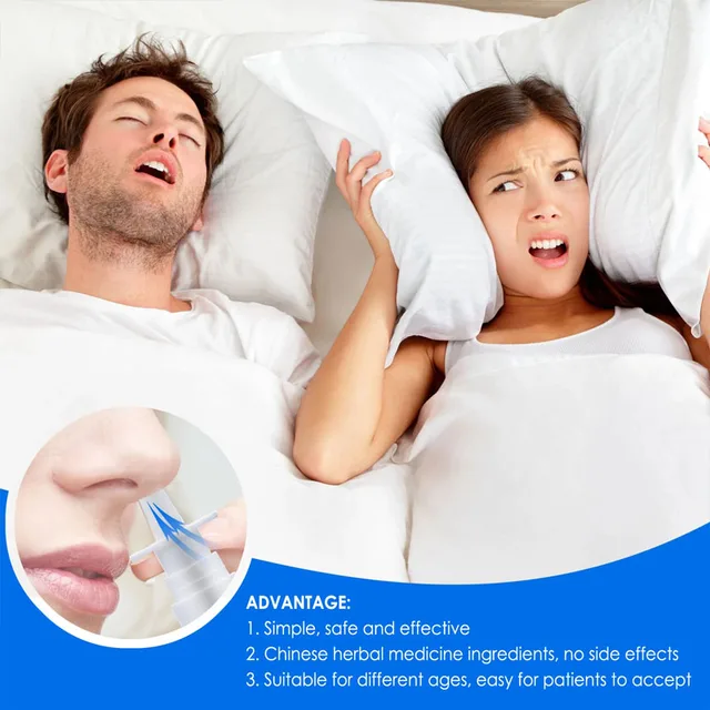 Herbal Anti Snoring Spray Improve Nasal Breathing Sleep Quality Liquid Relieve Snore Stopper