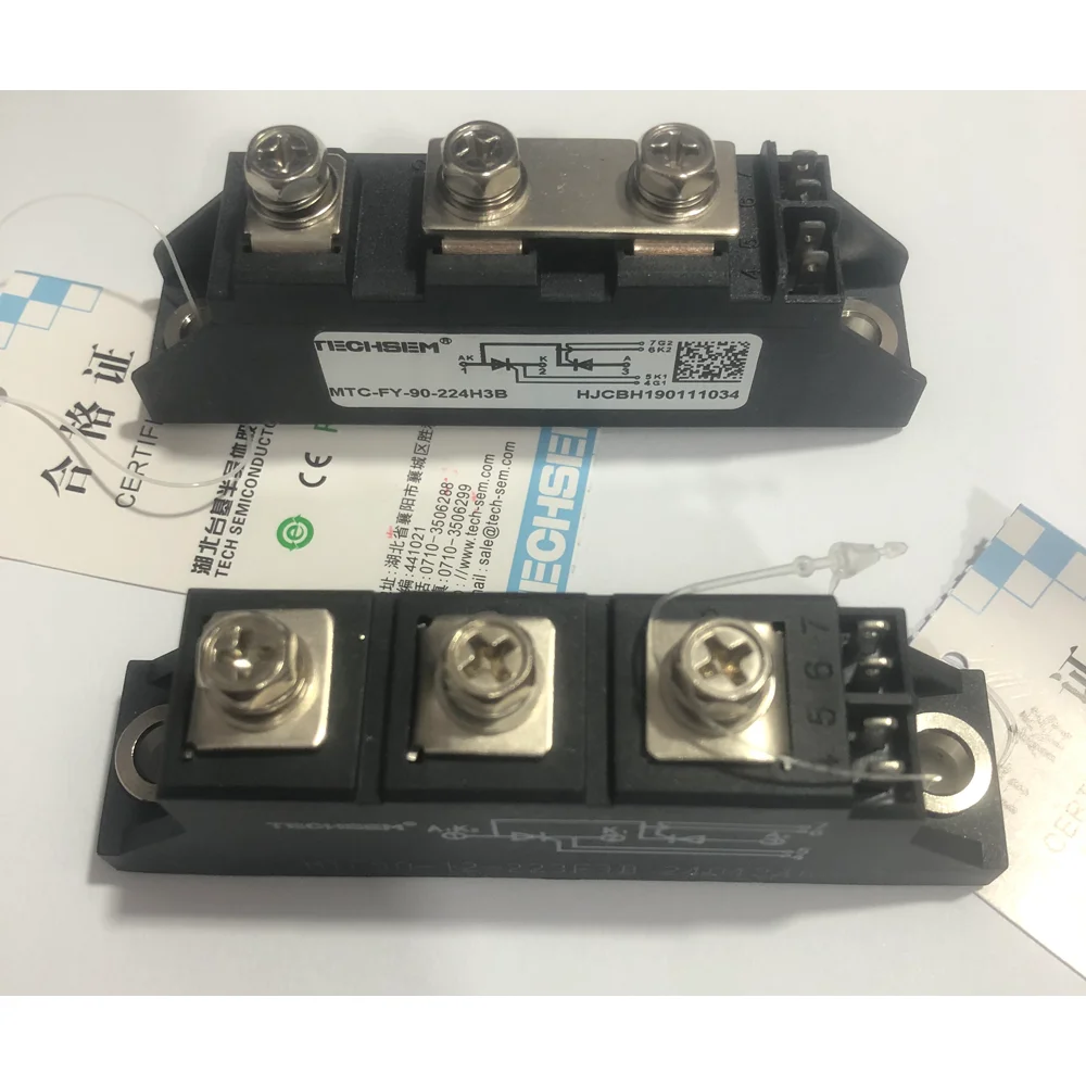 TECHSEM MTC70-12-224H3B 사이리스터 모듈, 재고 MTC70A1200V에서 특별 가격 판매