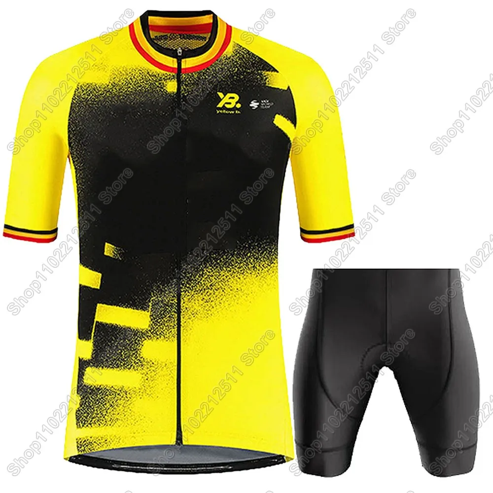 France Tour Cycling Jersey 2025 Set Summer Belgium TDF Clothing Road Shirts Suit Bicycle Bib Shorts MTB Maillot 5