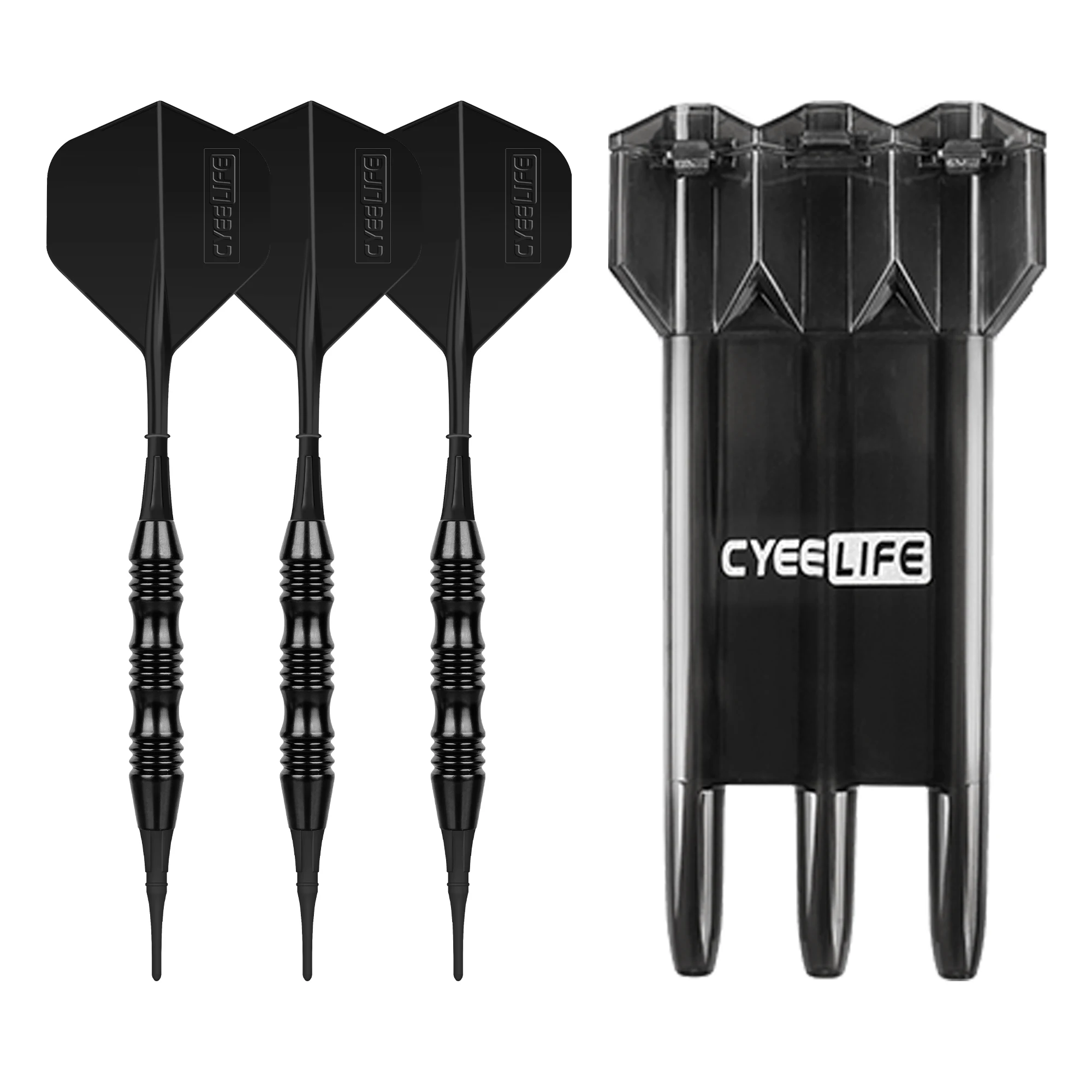 CyeeLife-Fléchettes professionnelles à pointe souple d'intérieur, jeu de fléchettes électroniques, boîte de rangement en plastique, 20g