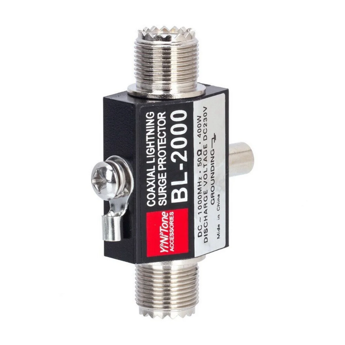New BL-2000 Coaxial Lightning Surge Protector PL259 Female to PL259 Female Coaxial Lightning Arrestor DC-1000MHz