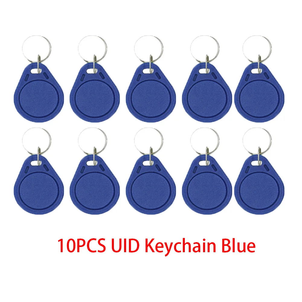 10-Pack RFID Copyable Keychain Token for Attendance Management