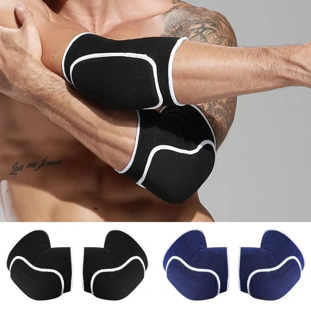 

1 Pair Elbow Pads Soft Elastic Breathable Fabric Joint Pain Relief Compression Arm Sleeve Wrap Padded Soft Support Cushion