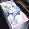 Anime Girl Desk Mat Mousepad Purple Cartoon Genshin Impact Furina Gamer Cabinet Mouse Pad Rubber Non-slip Laptop Kawaii Carpet 5
