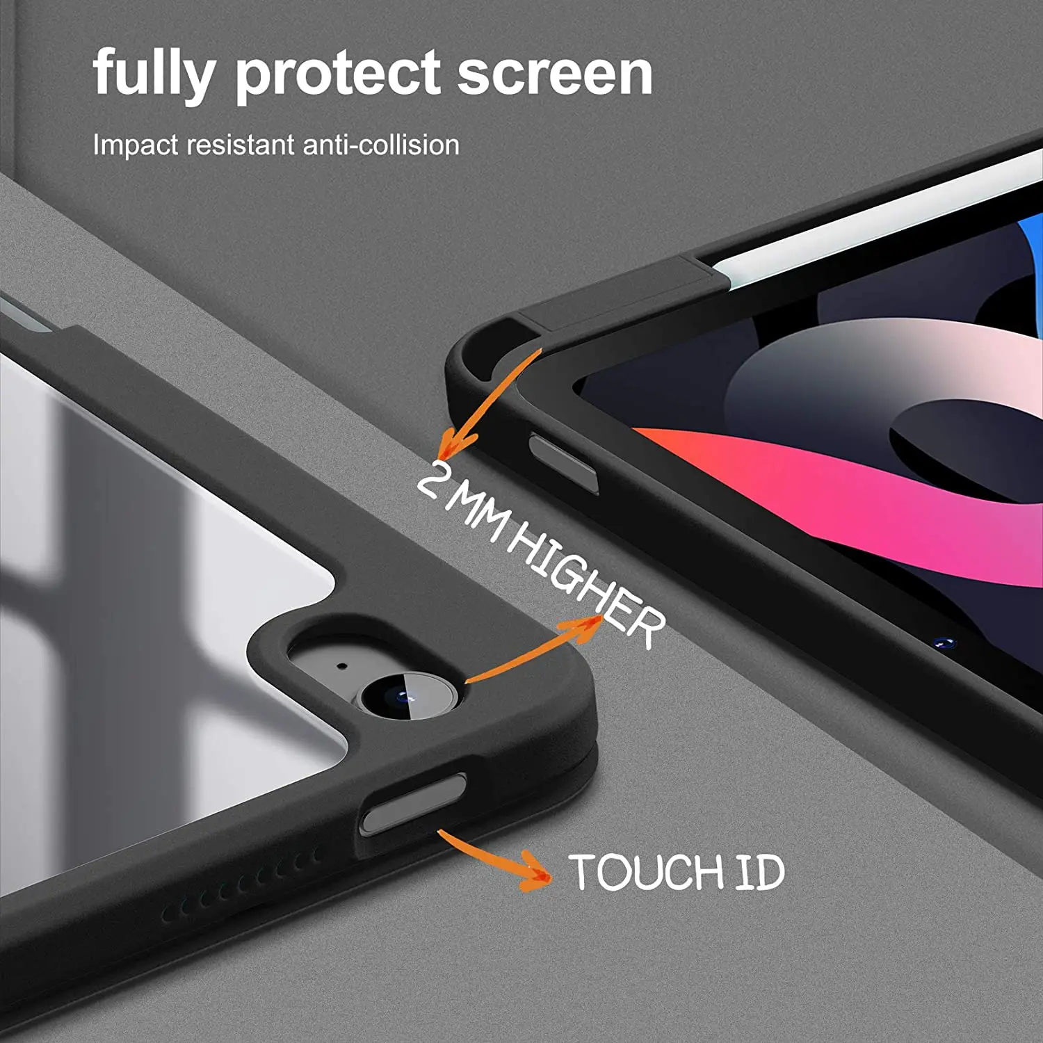 Capa para Ipad Pro 11 12.9 2023 Pro 2023 12 10.9 2023 Capa de Carregamento sem Fio com Suporte para Lápis Apple Air 10.9 10 5 - Imagem 6